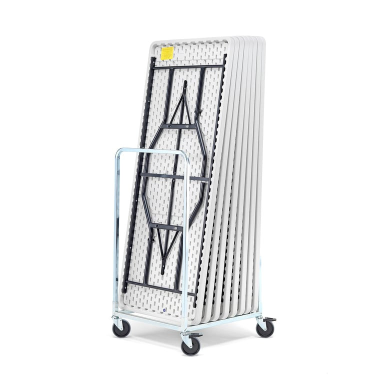 Set: 8x skládací stůl KLARA, 1530x760 mm + vozík na stoly