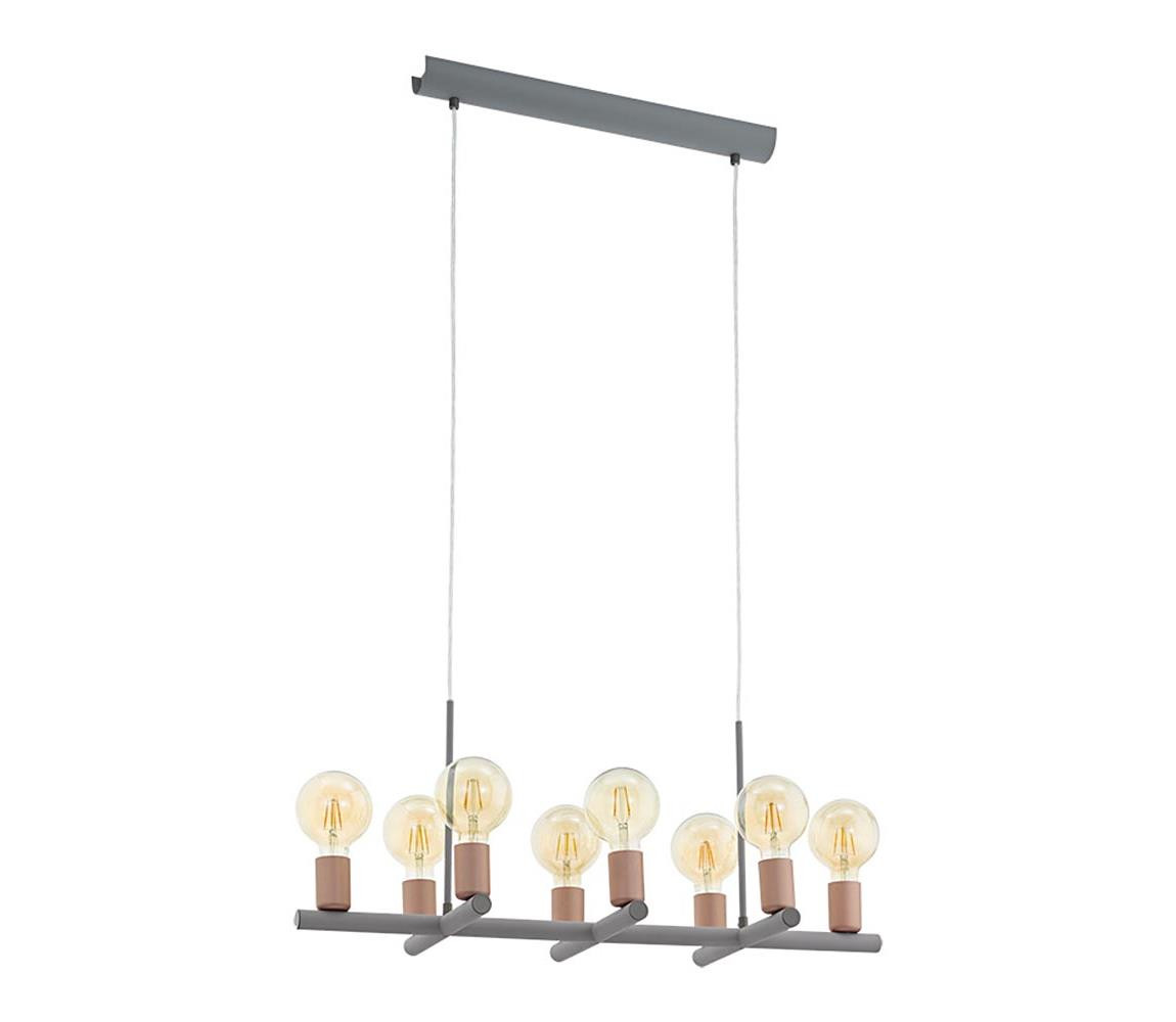 Eglo Eglo 97449 - Lustr na lanku ADRI 2 8xE27/60W/230V