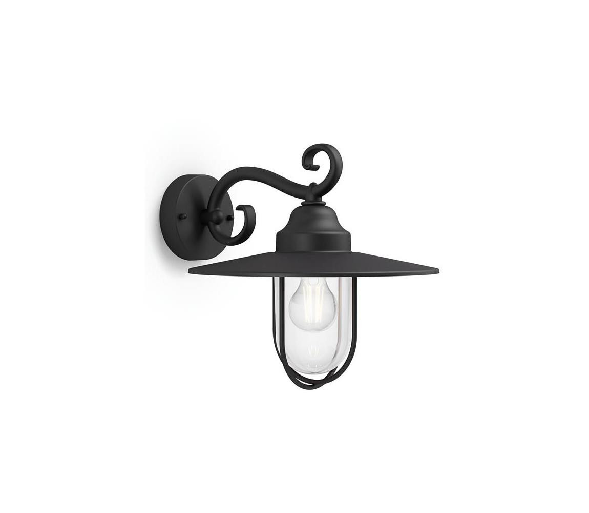 Philips Massive Philips Massive 16270/30/PN -Venkovní nástěnné svítidlo 1xE27/60W/230V IP44