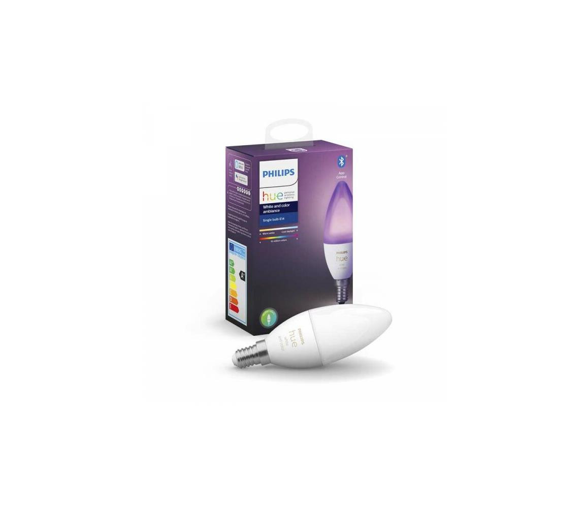 Philips LED Stmívatelná žárovka Philips Hue WHITE AND COLOR E14/5,3W/230V 2200K - 6500K