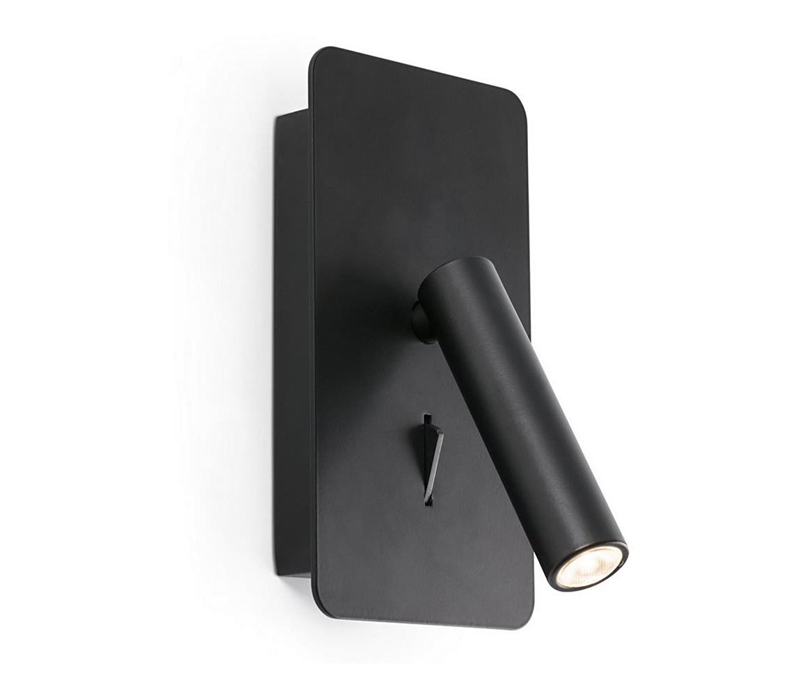 FARO Barcelona FARO 62118 - LED Nástěnné bodové svítidlo SUAU LED/3W/230V černá