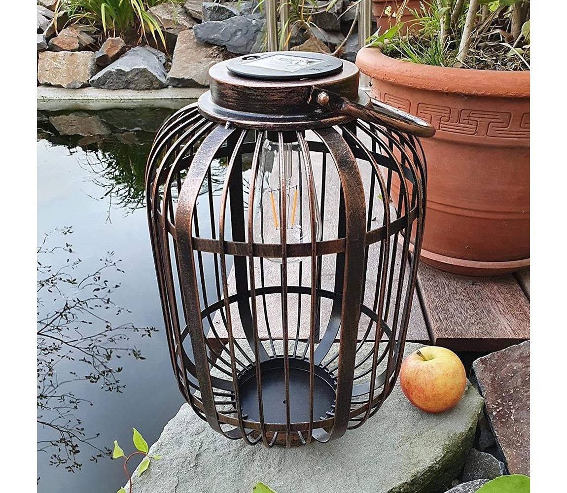 LED Solární svítidlo LORETA 1xE27/1,2V IP44