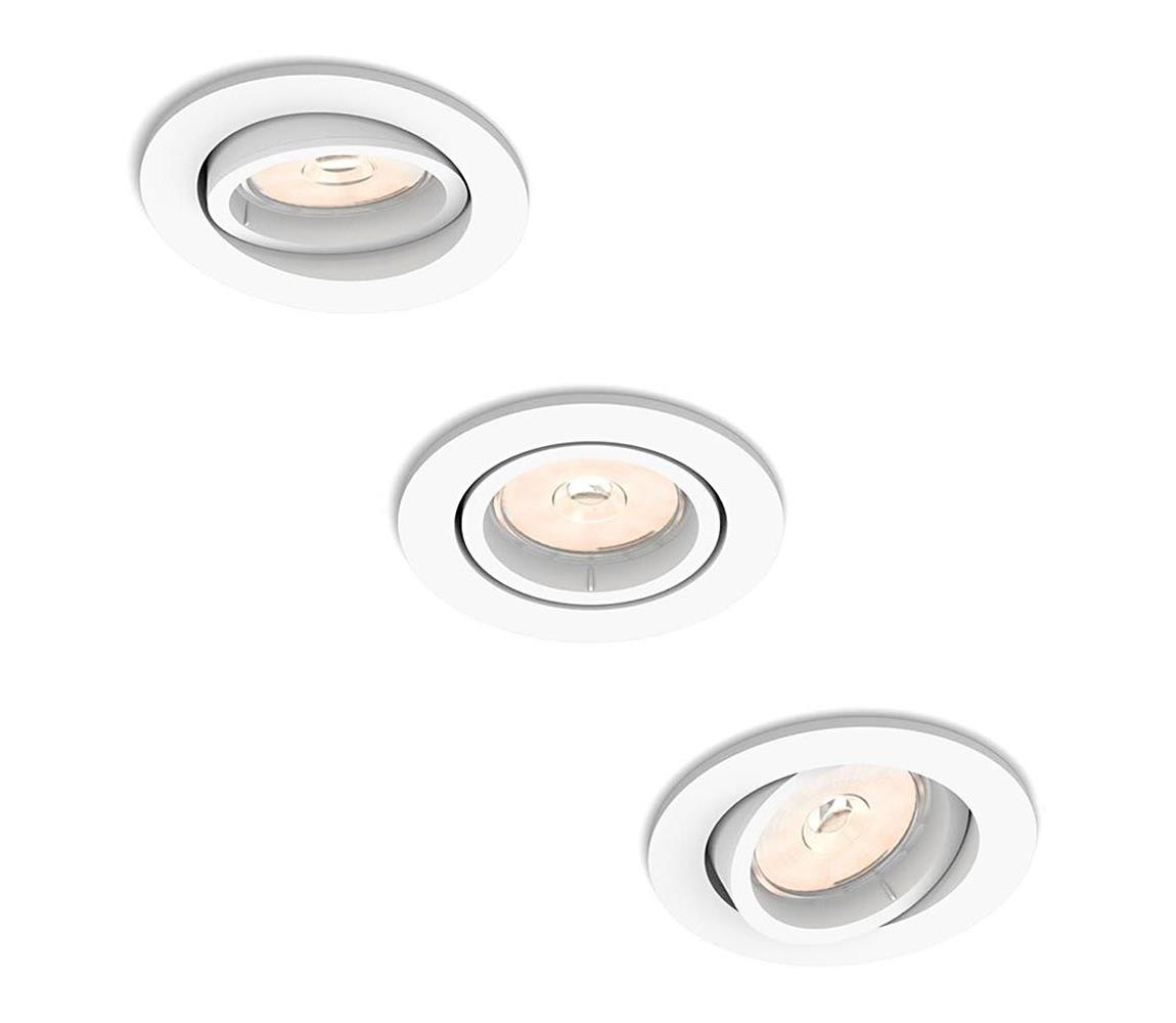 Philips Philips 50183/31/PN - SADA 3x Podhledové svítidlo ENNEPER 1xGU10/5,5W/230V