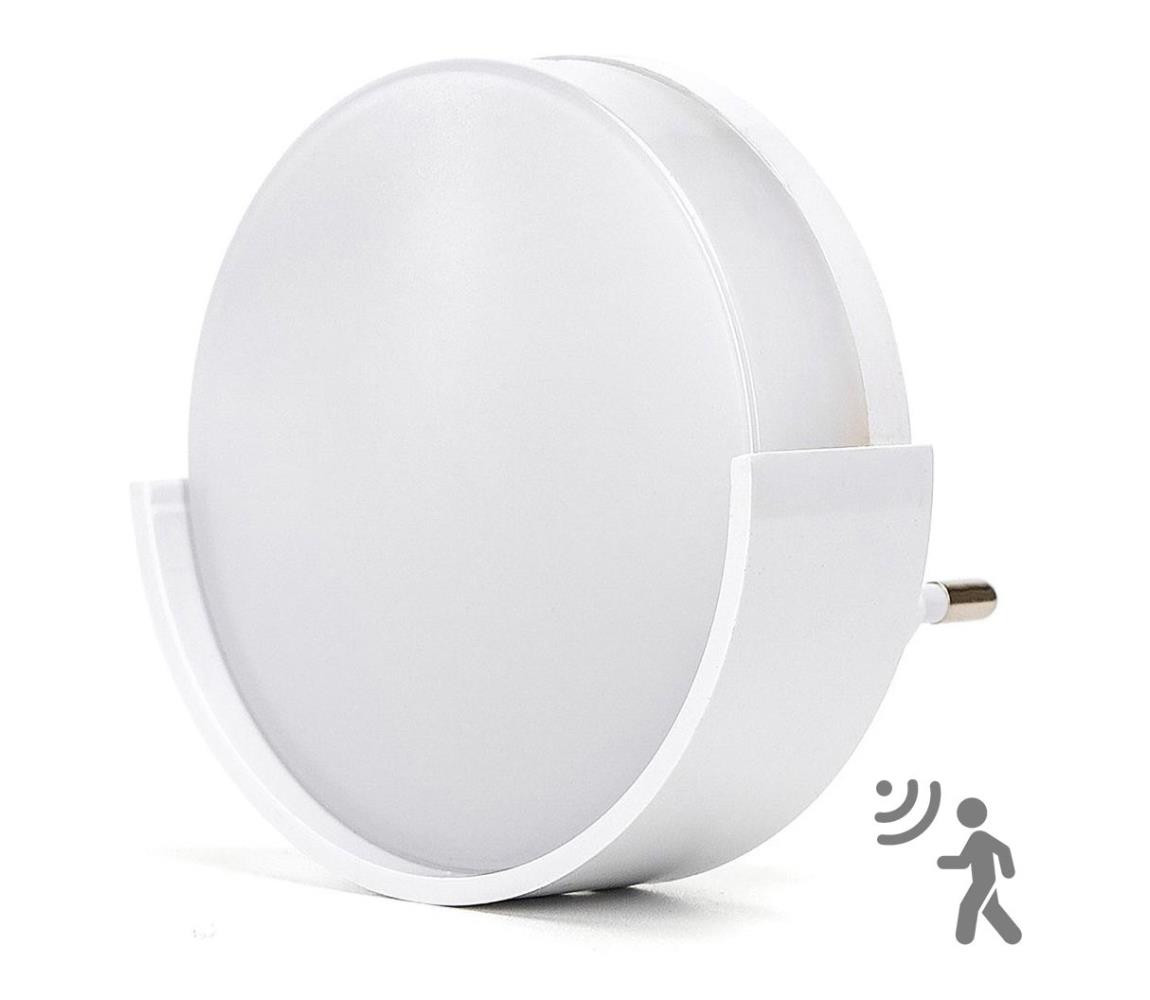B.V.  - LED Noční světlo se senzorem LED/1W/230V 6500K kulatý