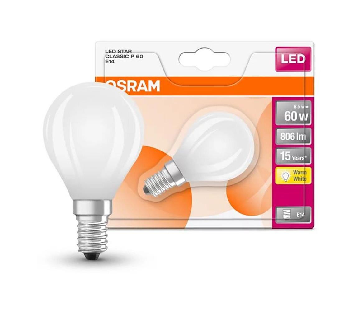 Osram LED Žárovka STAR E14/6,5W/230V 2700K - Osram