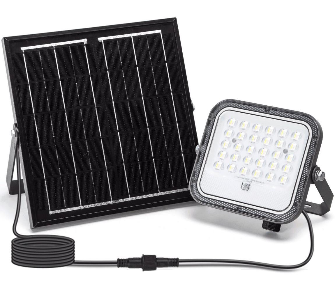 B.V.  - LED RGBW Stmívatelný solární reflektor LED/5W/3,4V IP66 + DO