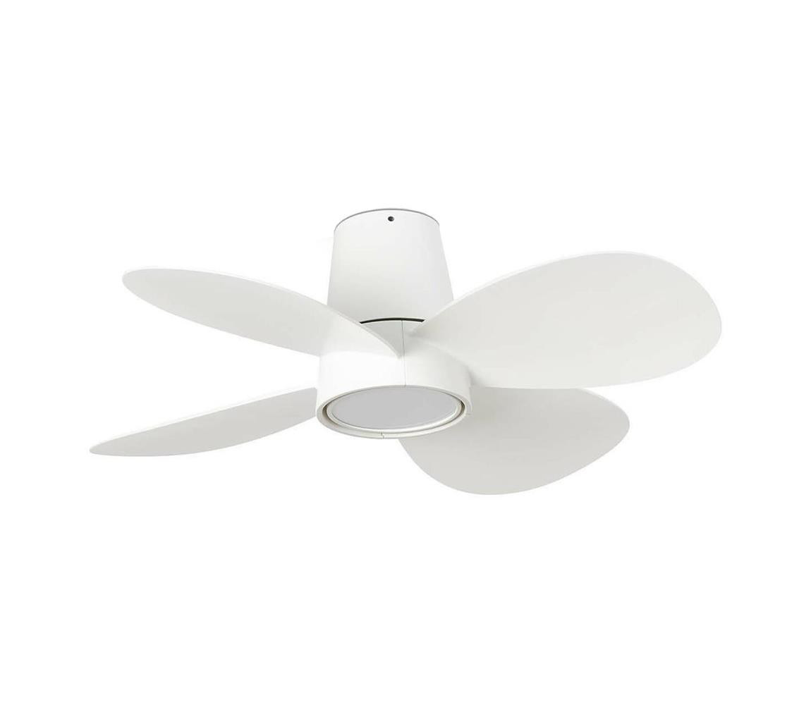 FARO Barcelona FARO 34315WT-LED Stm. str. vent. KLOVER TUB S LED/20W/230V bílá pr.80 cm WT + DO