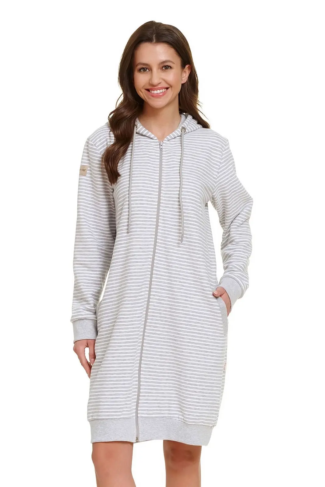 Dámský župan 5246 light grey