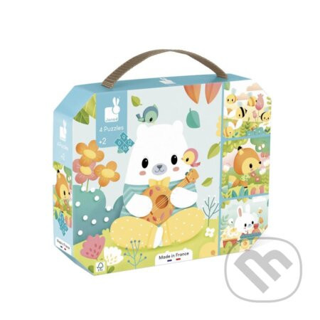 Zvieratká 4v1 v kufríku 6-9-12-16 ks - Janod