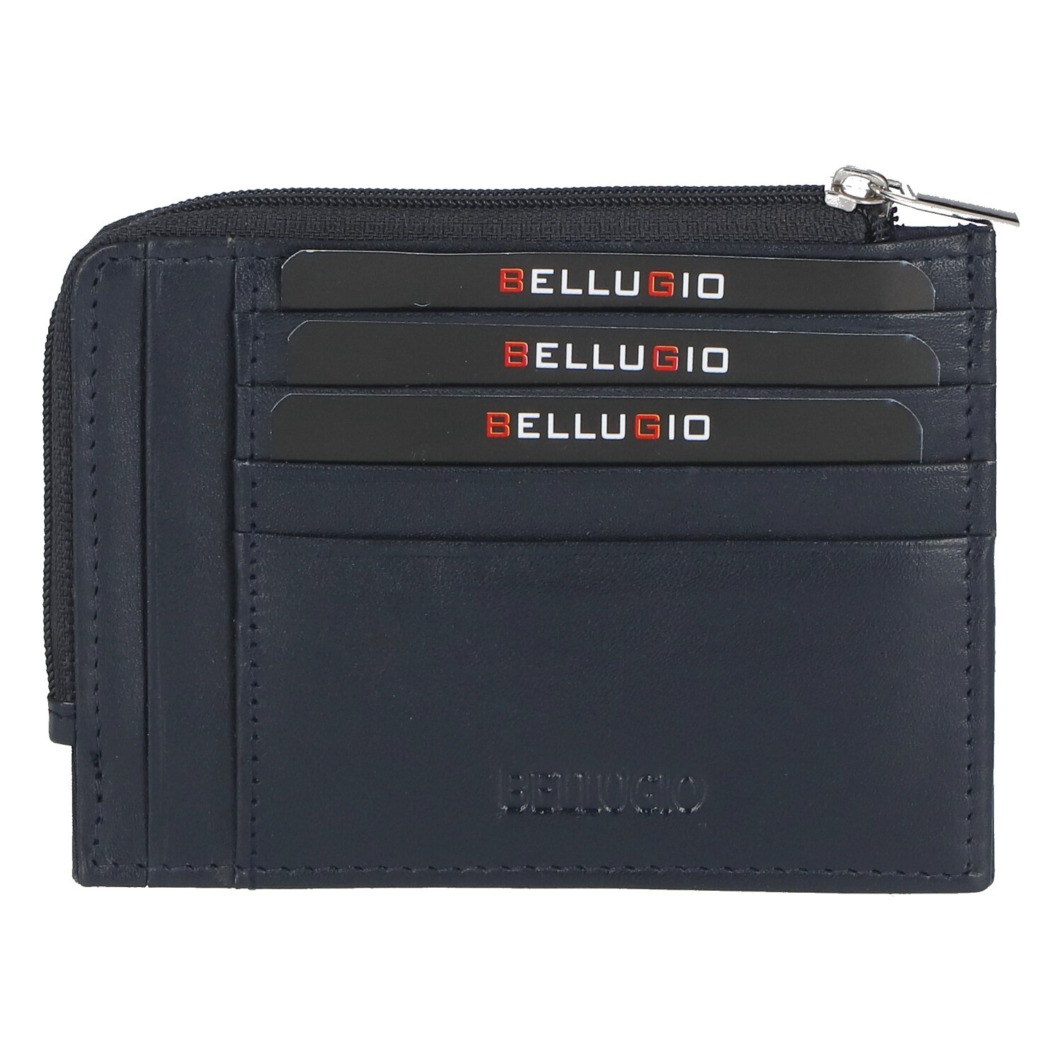 Kožená dokladovka tmavě modrá - Bellugio Salli tmavě modrá