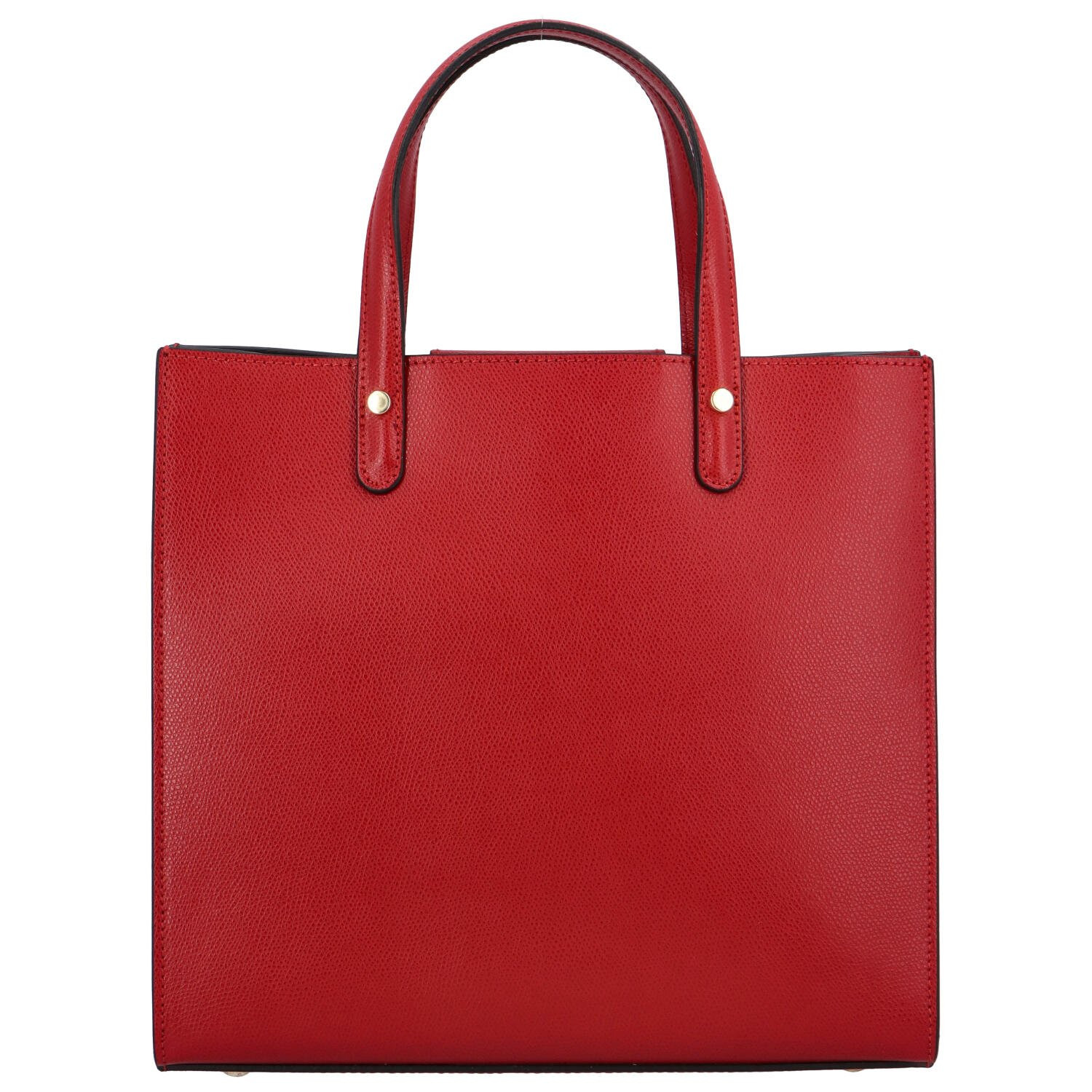 Dámská kožená kabelka do ruky tmavě červená - Delami Silvia červená