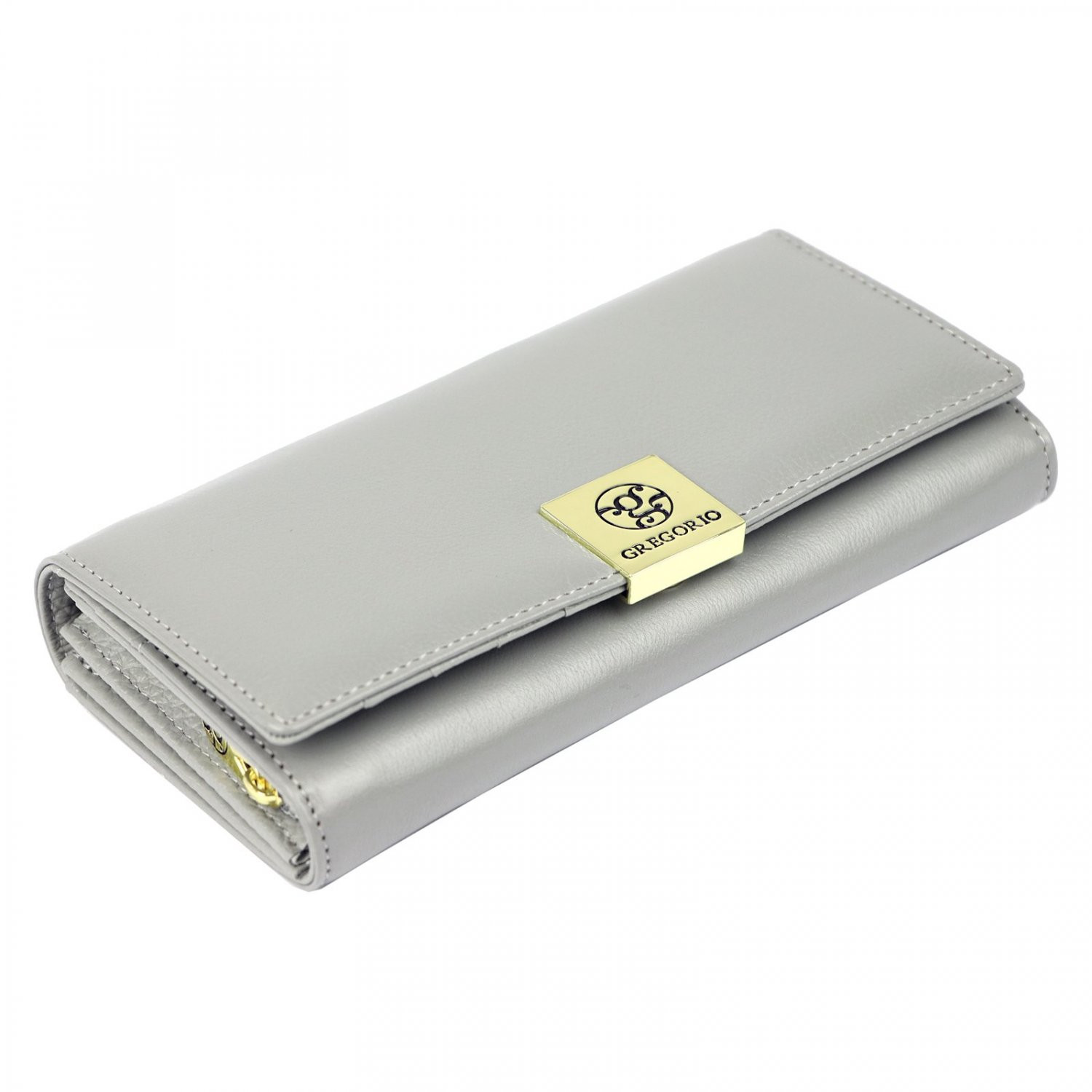 Dámská kožená peněženka šedá - Gregorio Eleonora šedá