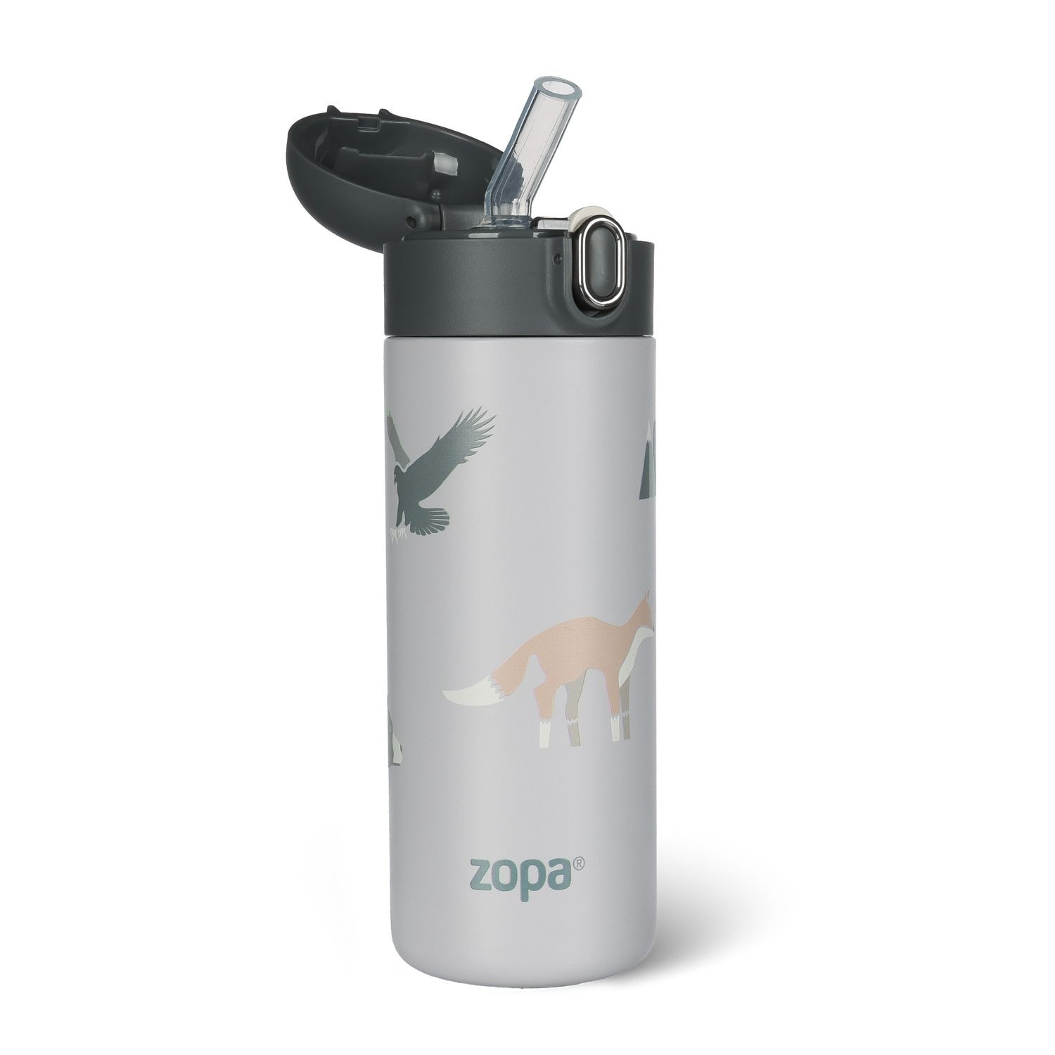 Zopa Termoska na tekutiny s brčkem 400 ml, Mountains