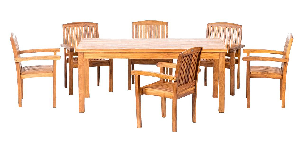 DEOKORK Teaková sestava GIOVANNI PARIS