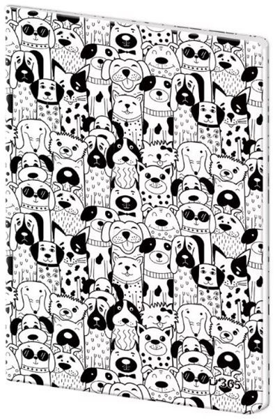 Sešit 544 linkovaný plastové desky - Dogs