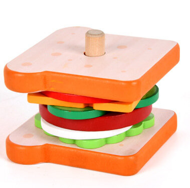 mamido Dřevěný sendvič 8 dílů s recepty 10 ks