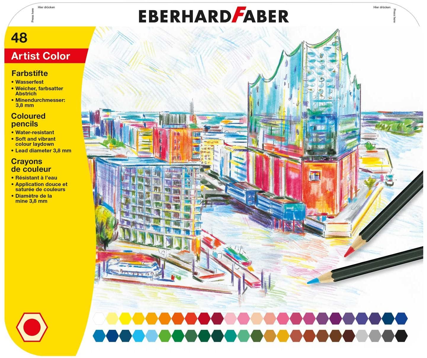 Eberhard Faber Eberhard Faber,? 516148, sada uměleckých pastelek, 48 ks