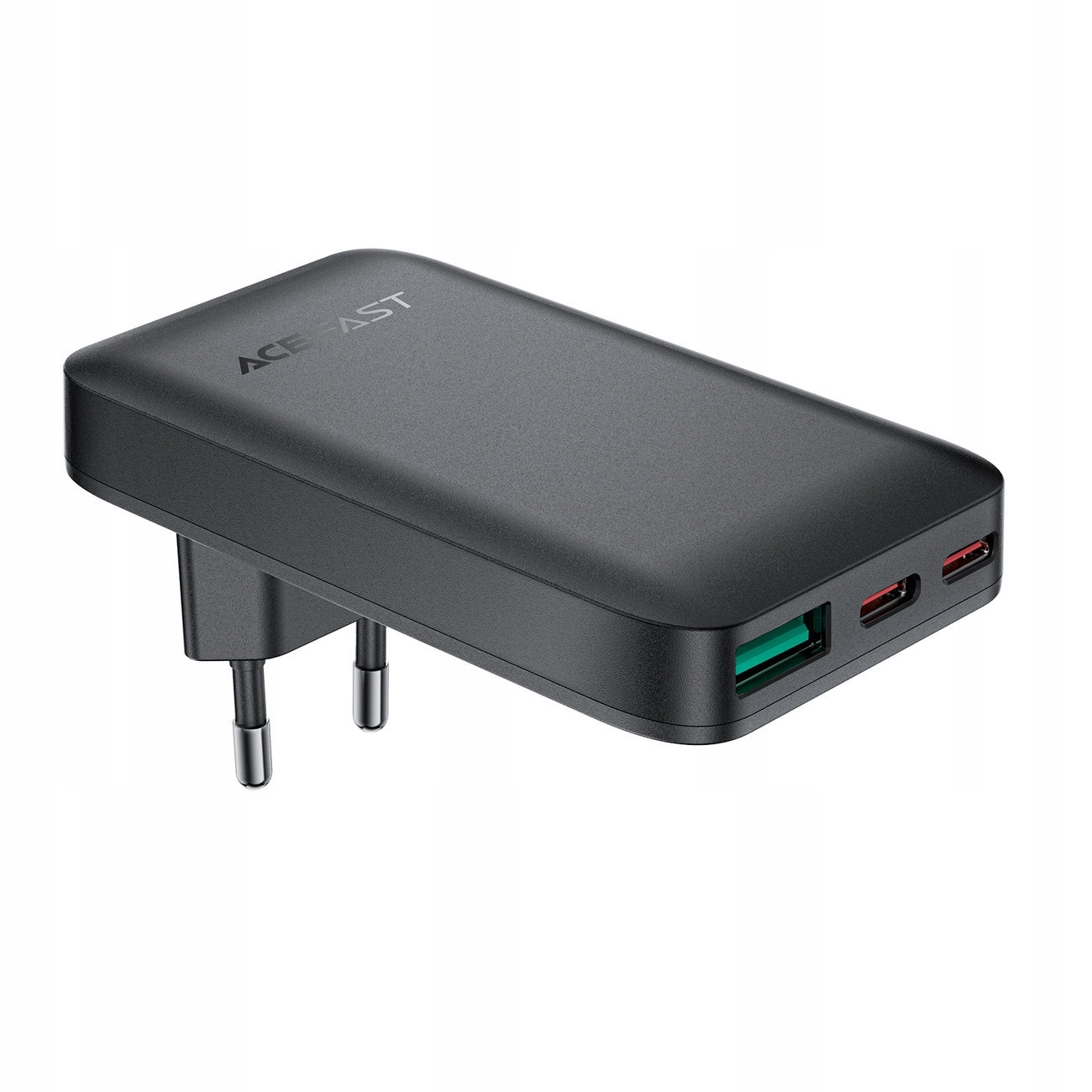 Nabíječka Acefast A100 65W GaN 2 Usb-c+ Usb-a ultra tenká černá