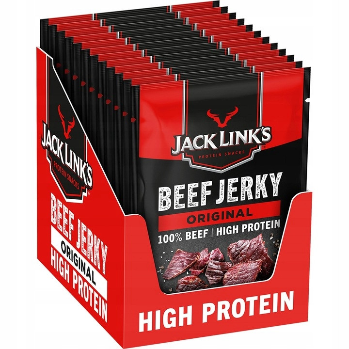 Sušené hovězí maso Jack Link's Beef Jerky Original 12 x 60 g