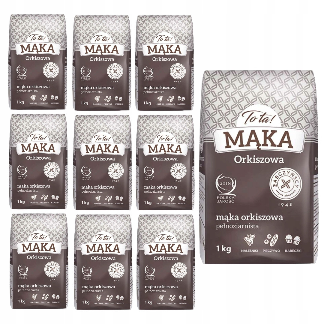 10x Špaldová mouka celozrnná 1kg Je to ta Ideální Na Pečivo cupcaků