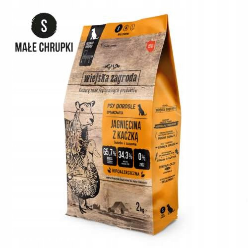 Wiejska zagroda pro psa jehněčí s kachnou S 2 kg