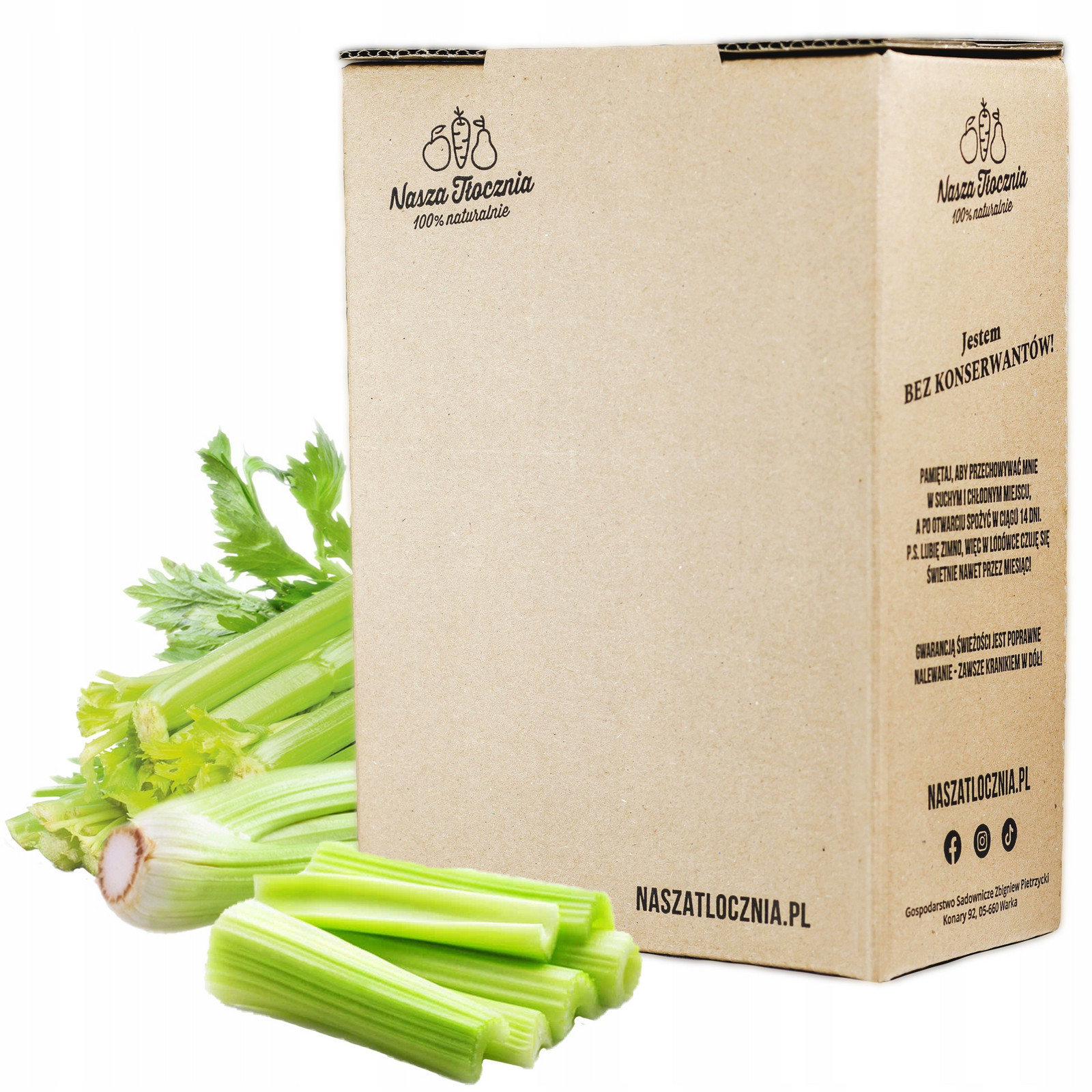 Lisovaná šťáva 100% Seler Naciový Nfc gluten free hubnutí pro zdraví 3L