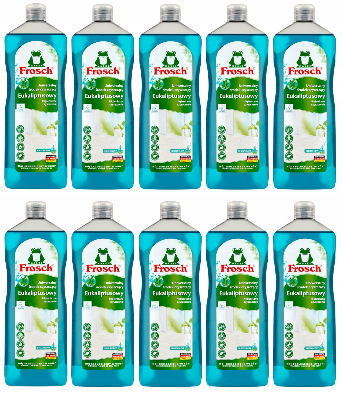 10 x Frosch Ekologický čisticí přípravek do kuchyně a koupelny Eukalyptus 1L
