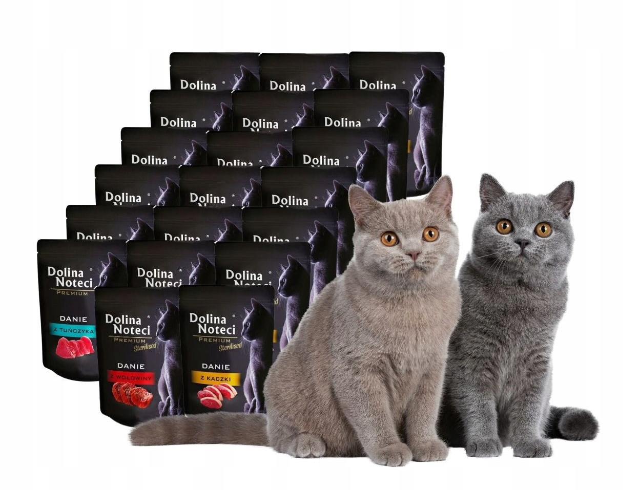 Dolina Noteci Premium Krmivo mokré pro kočky mix chutí 20x85 g Bez Obilovin