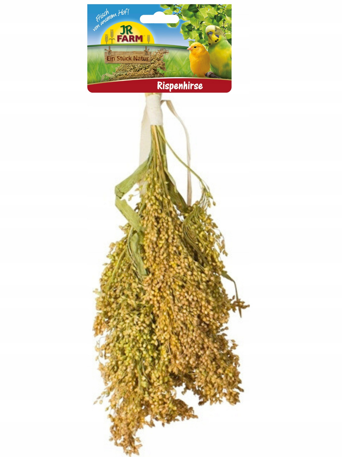 Jr Farm Proso rozprášené v klasech na křupání pro papoušky 400 g