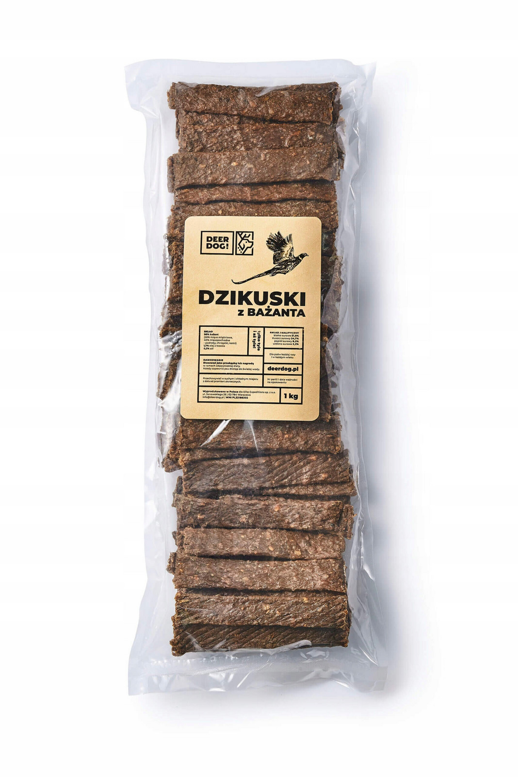 DeerDog Dzikuski z bažanta – svačinka [megapaka 1 kg]