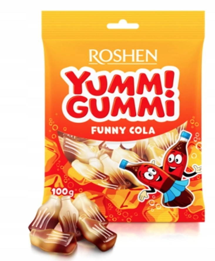Želé Bonbony Roshen Yummi Gummi Funny Cola 70 g