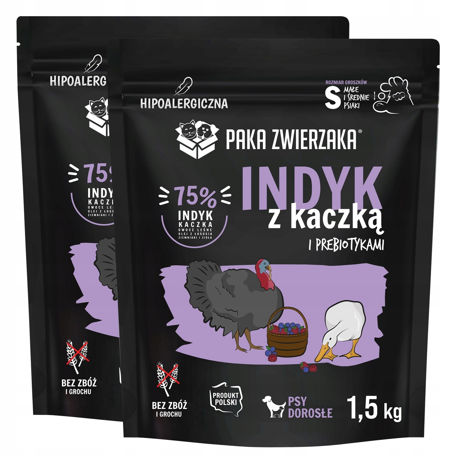 Paka Zwierzaka Seventh Heaven Krůta s kachnou pro psy malých plemen 2BALENÍ 2x1,5