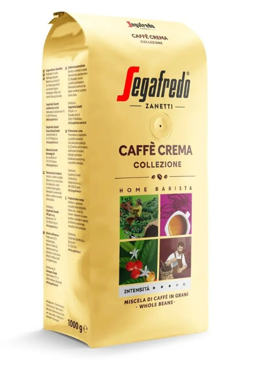Káva zrnková míchaná Segafredo Caffe Crema Collezione 1000 g