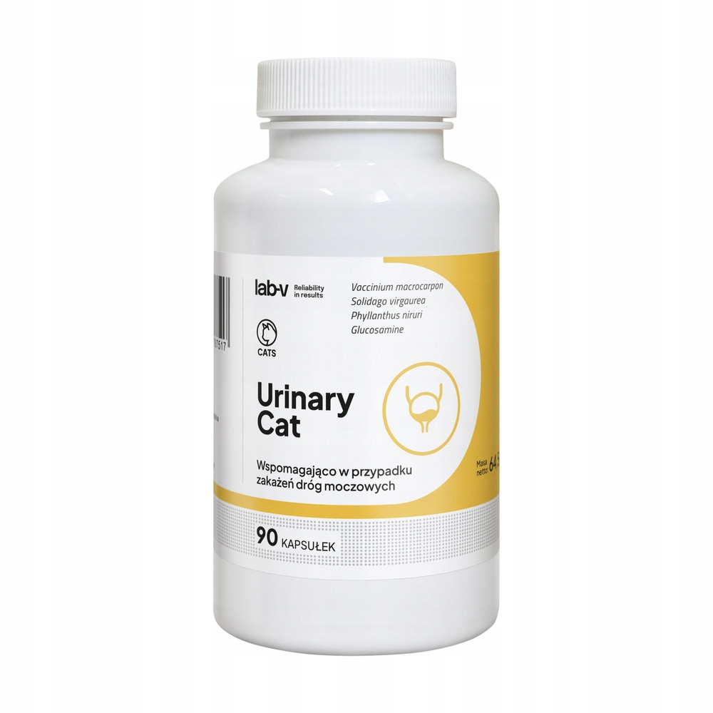 Lab-v Urinary Cat – Podpora močového ústrojí pro kočky 90 kapslí