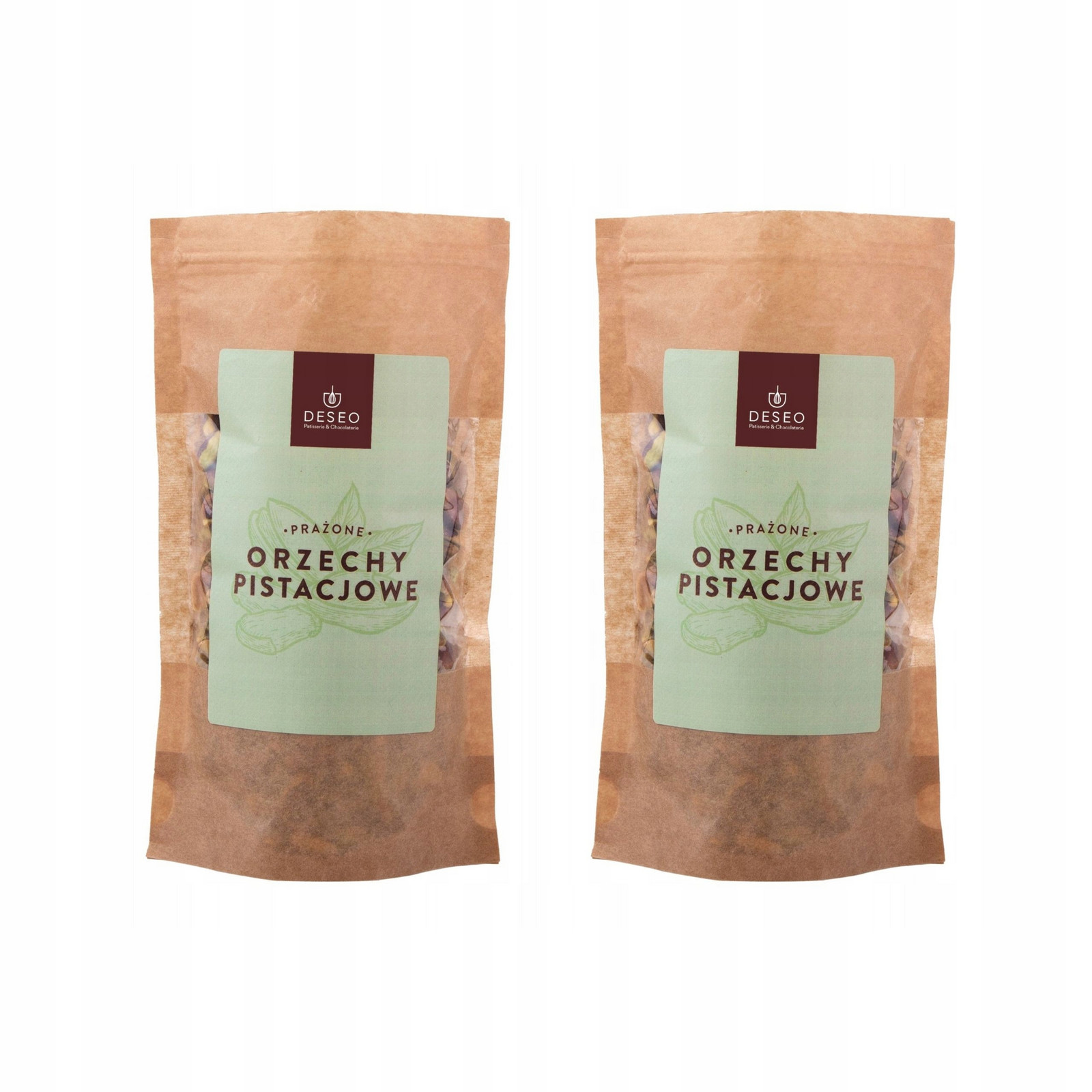 2 x Pistácie Pražené Bez Soli 250 g Loupané Pistácie Nesolené Deseo