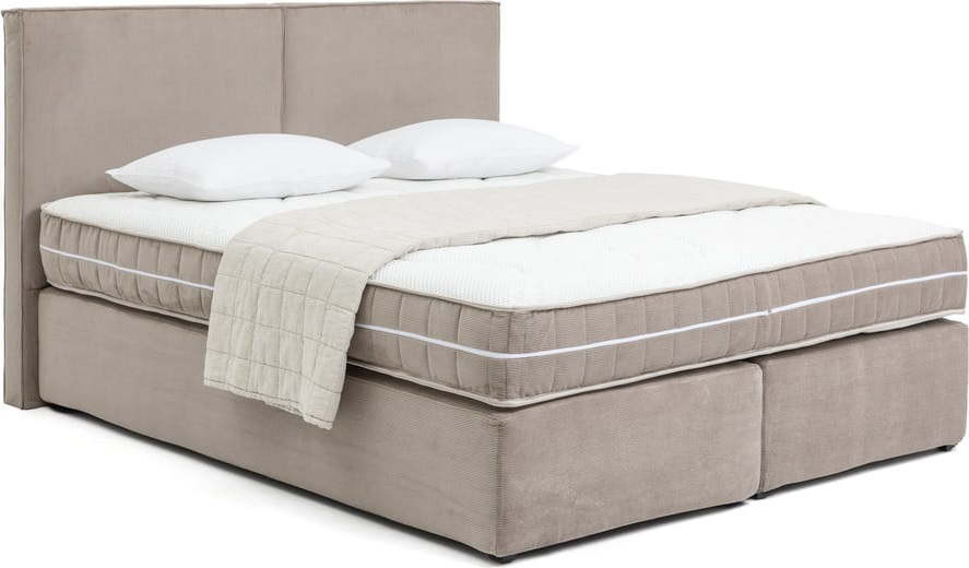 Boxspring postel taupe 160x200 cm Olia Bold – Bonami Selection