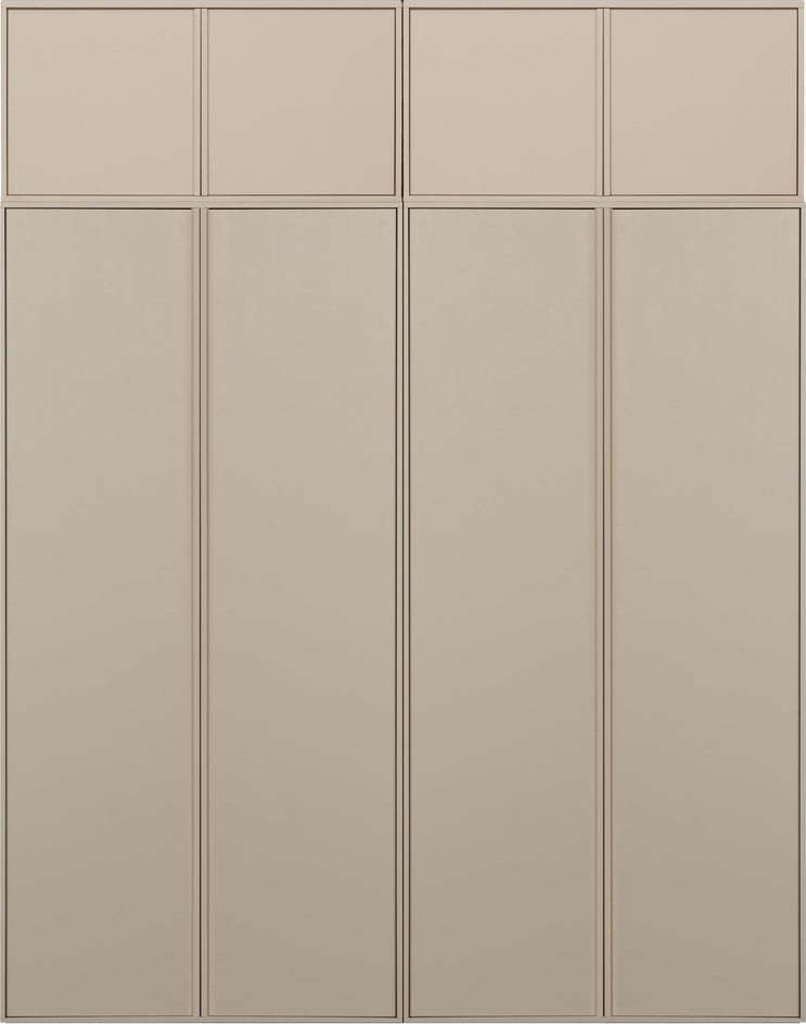 Krémová modulární skříň z borovicového dřeva 200x250 cm Daily – vtwonen