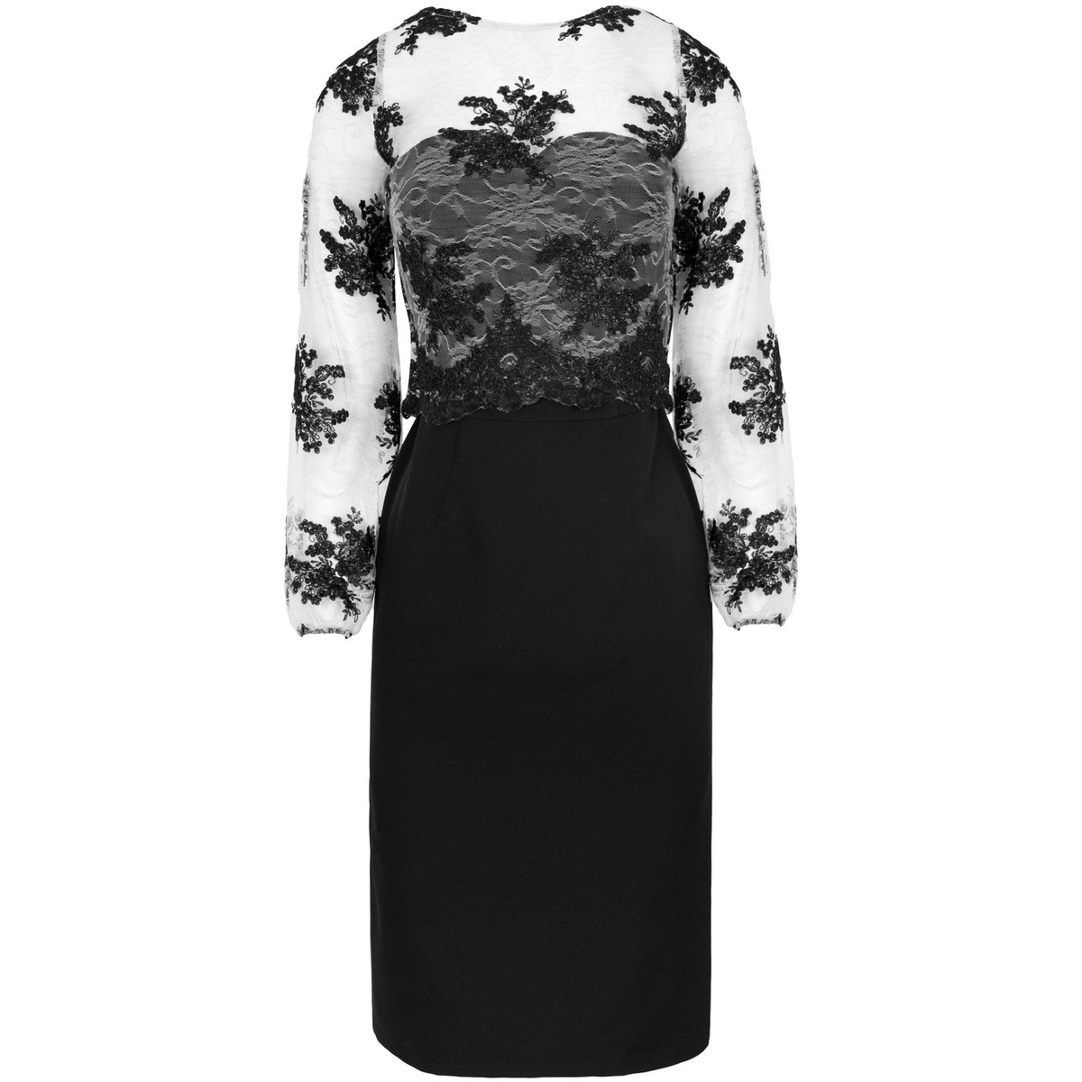 Makover  Dámské společenské šaty Krzystof K013 černá  Černá