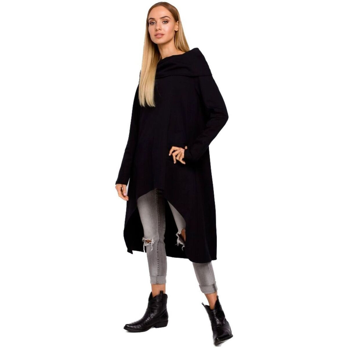 Made Of Emotion  Dámská tunika Se M477 černá  Černá