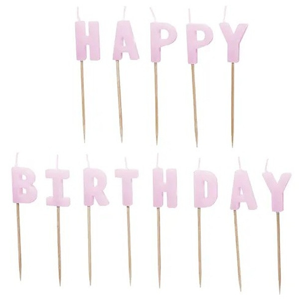 Svíčky narozeninové HB světle fialové
