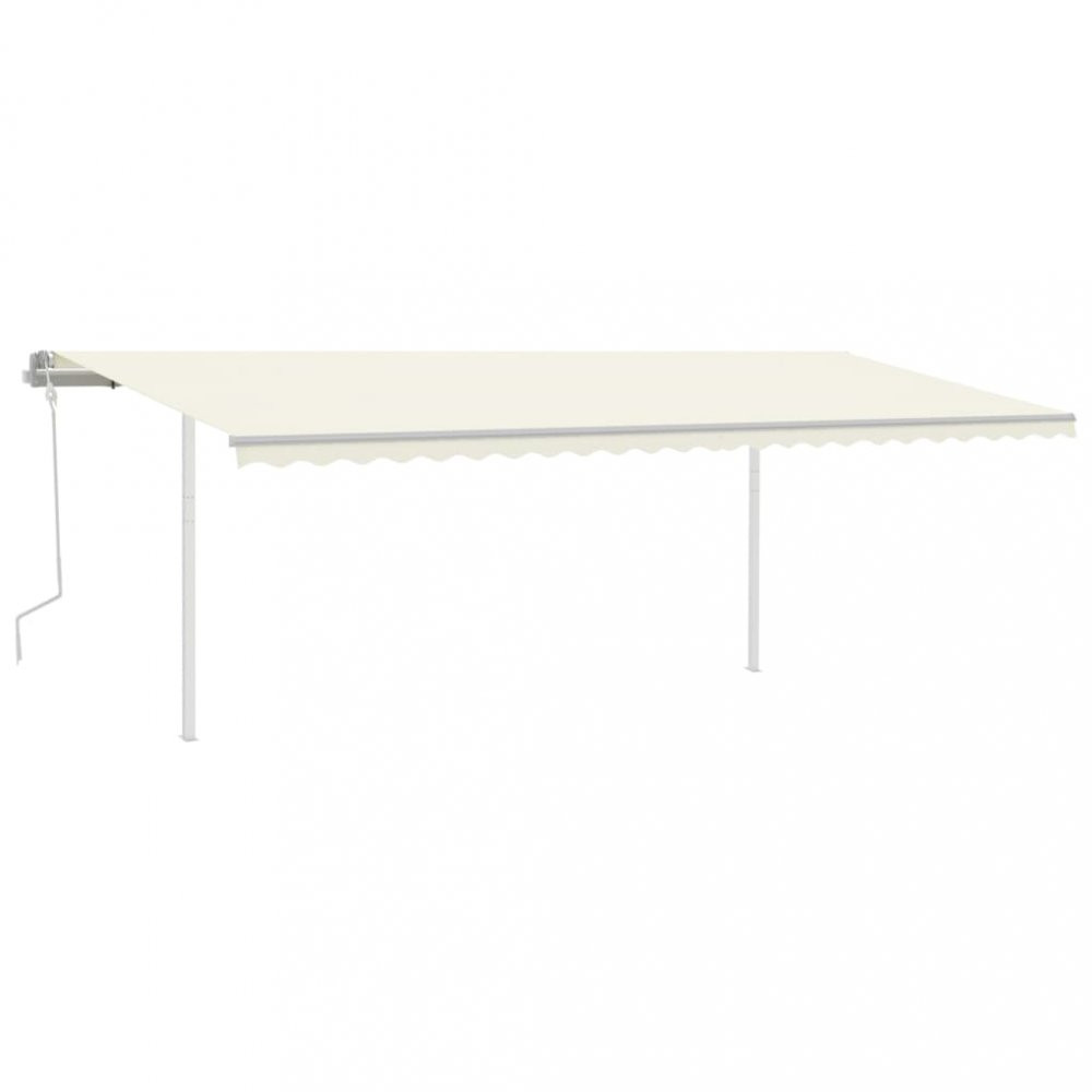 Ručně zatahovací markýza se sloupky 300x250 cm Dekorhome