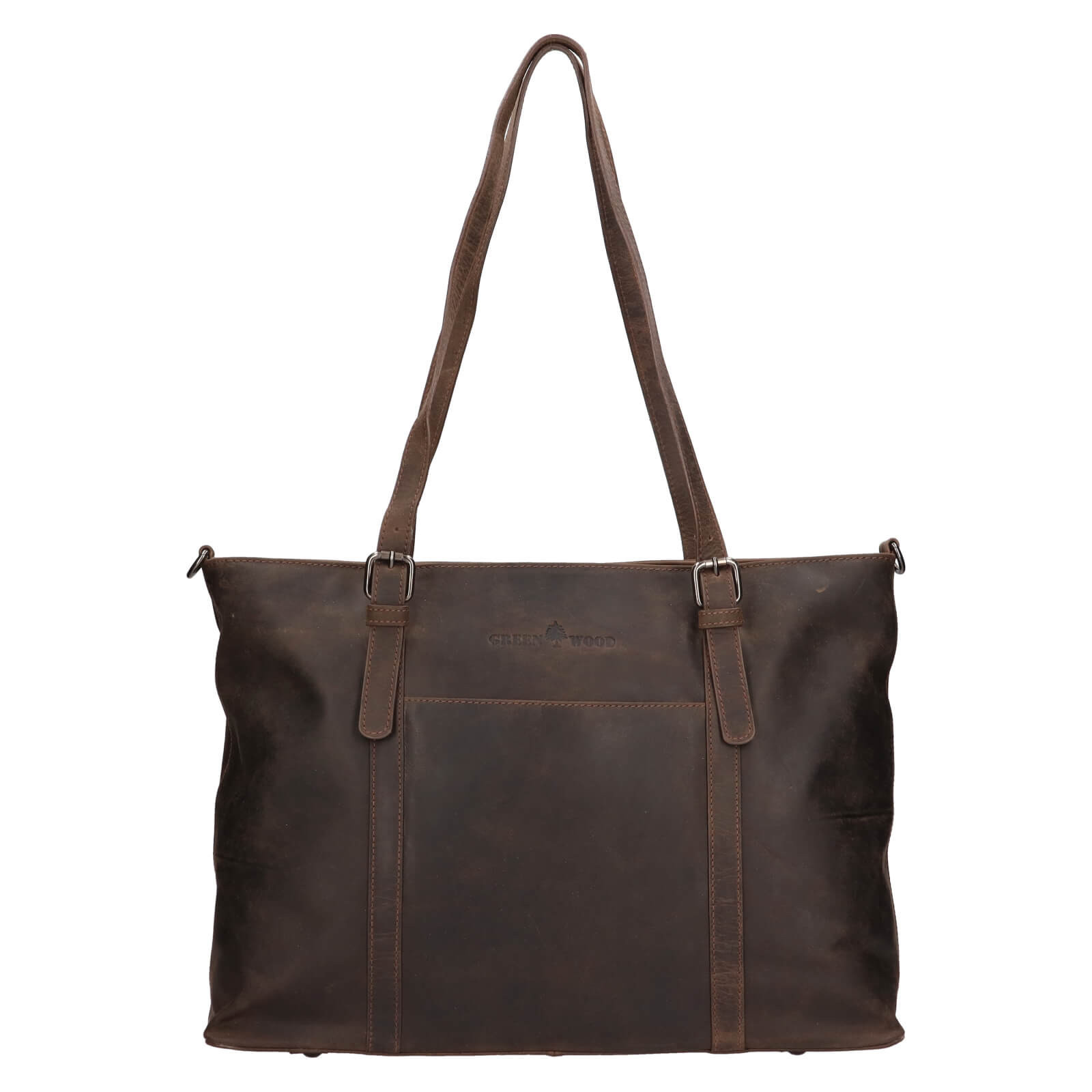 Dámská kožená kabelka Greenwood Lena - tmavě hnědá