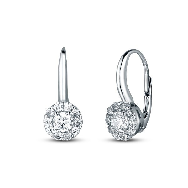 Náušnice se syntetickými kameny 336-277-000264 2.95g