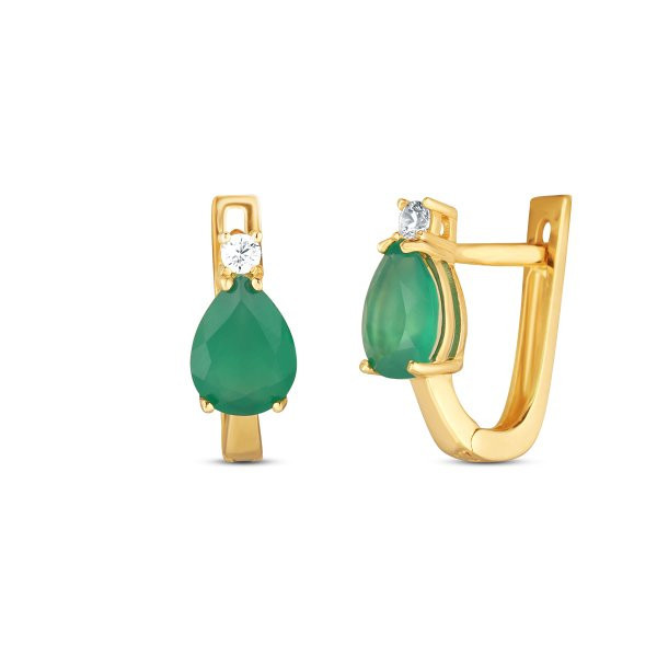 Náušnice se syntetickými kameny 236-532-000447 2.65g