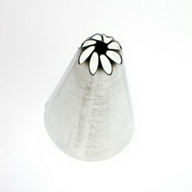 Zdobící špička vysoká, klopená, průměr 8mm-8 zubů