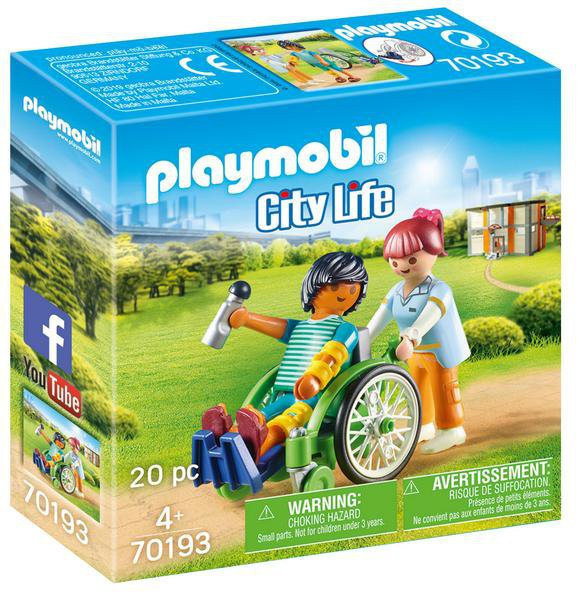Playmobil Playmobil 70193 Pacient na invalidním vozíku
