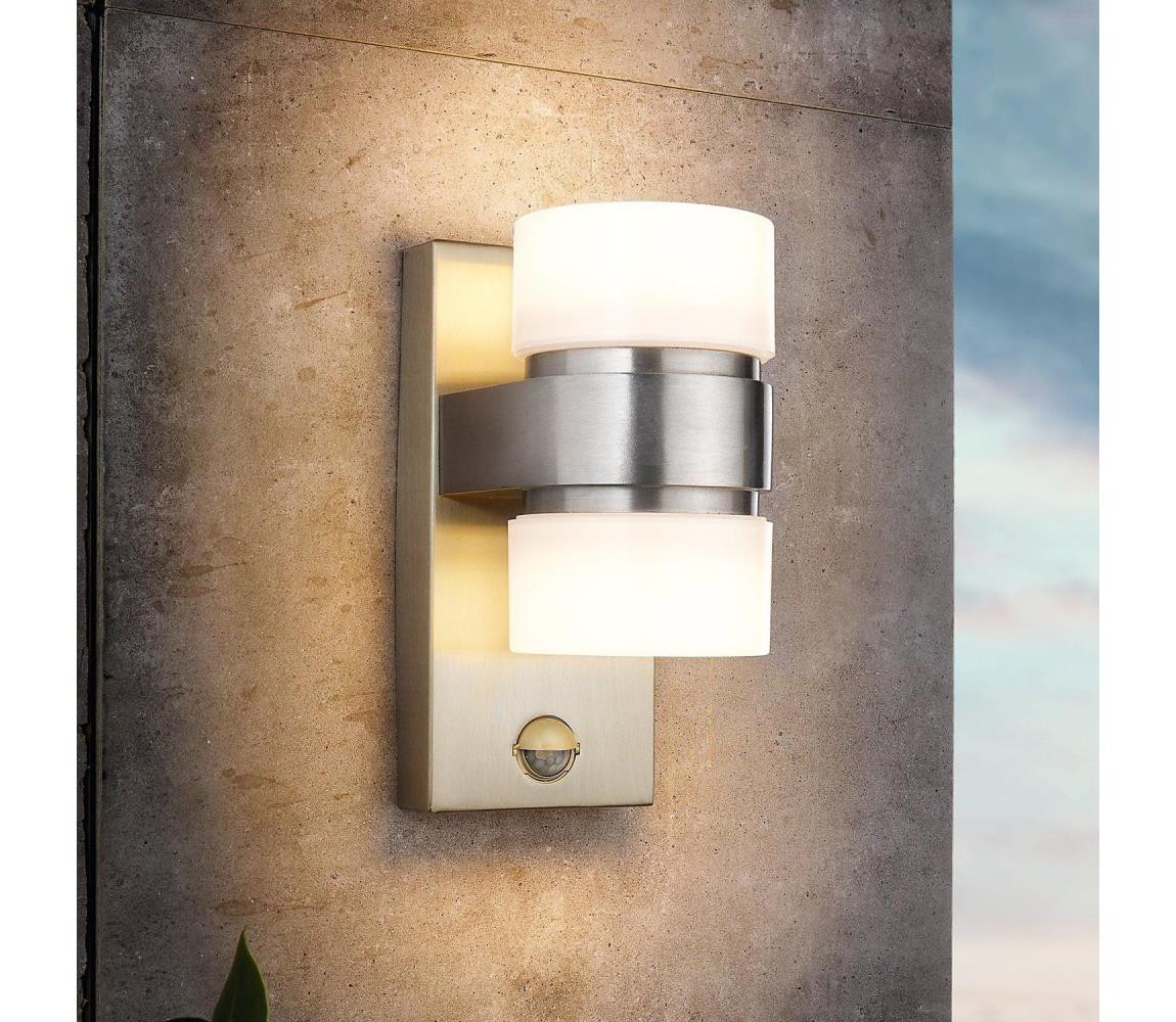 Eglo Eglo 96277 - LED Venkovní nástěnné svítidlo s čidlem ATOLLARI 2xLED/6W IP44