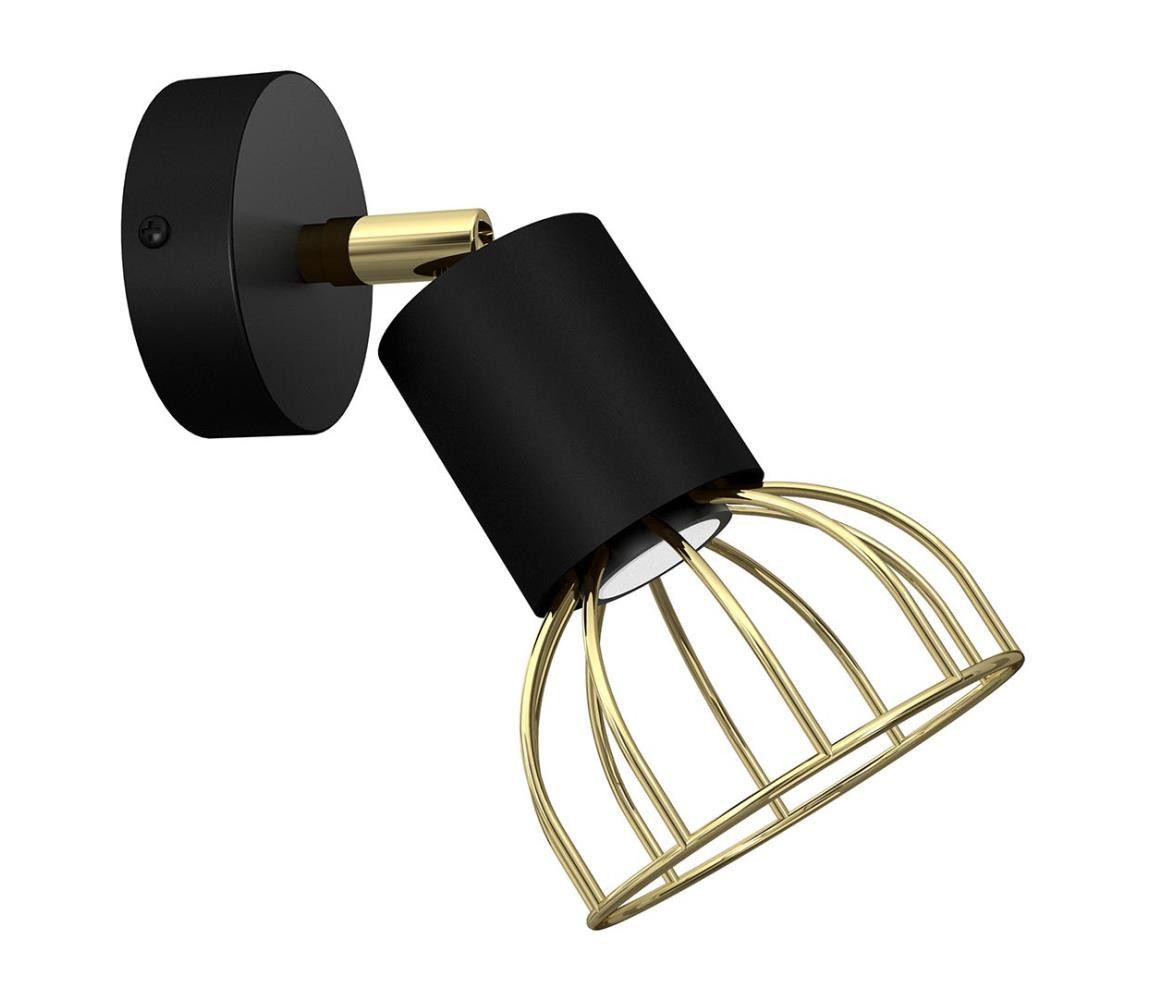 Nástěnné bodové svítidlo DANTE 1xGU10/25W/230V černá/zlatá