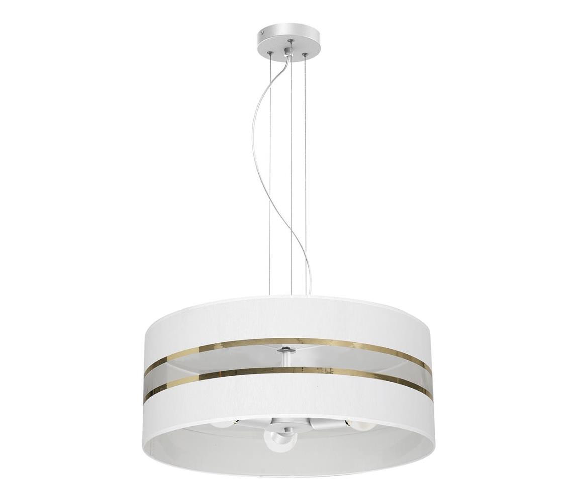 Lustr na lanku ULTIMO 3xE27/60W/230V bílá