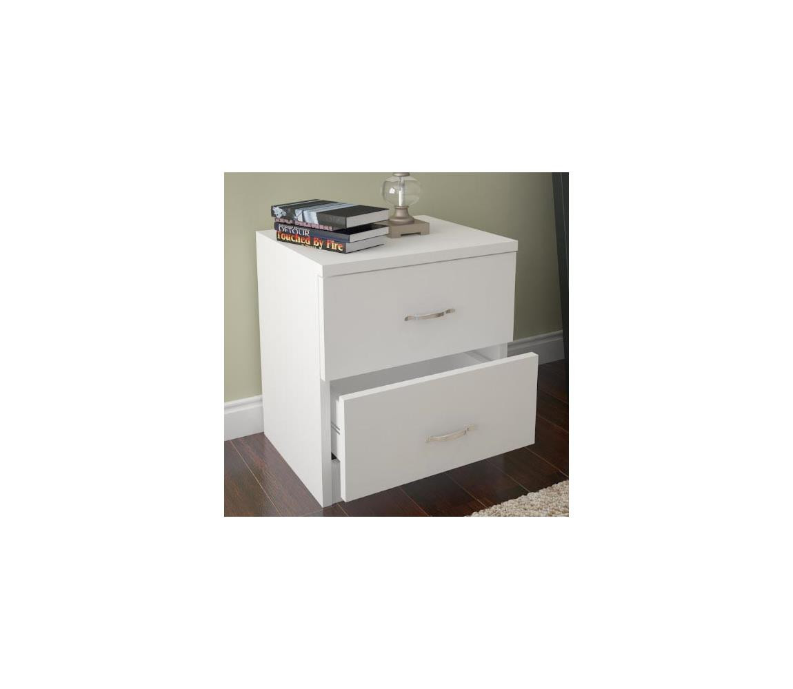 Noční stolek SINE 42x40 cm bílá